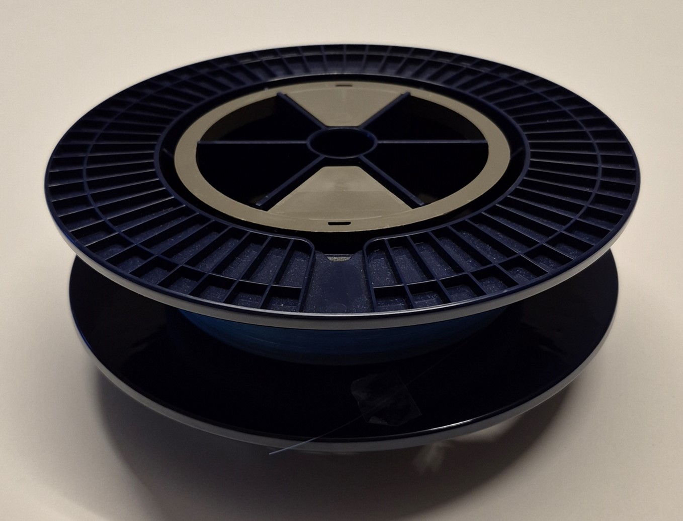 Custom polymer optical fiber on spool